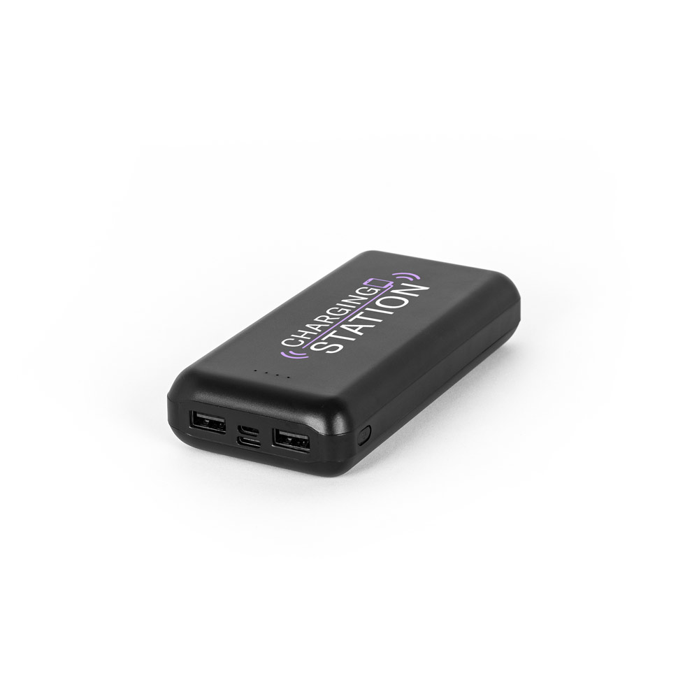 LEAKEY 20. Power bank 20'000 mAh in recycled ABS (100% rABS)