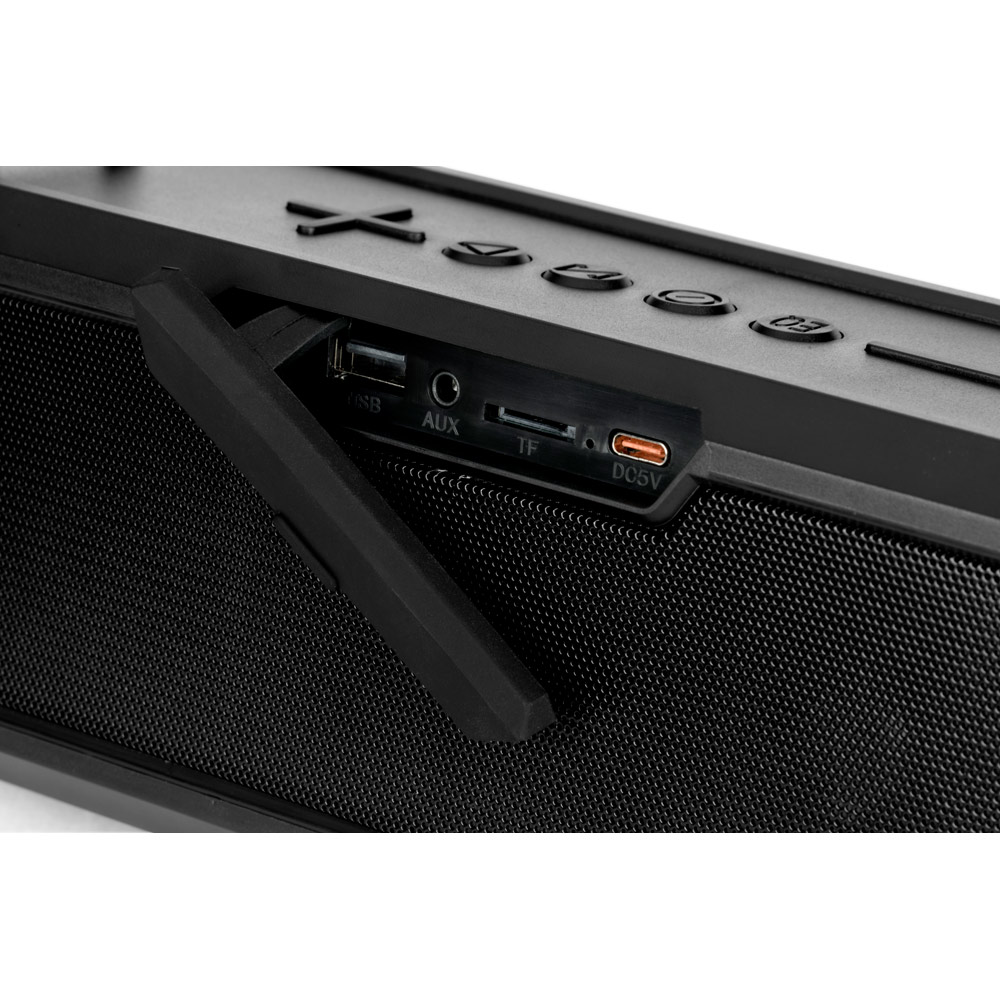 Timberlake. 16W portable speaker with 6h of battery life in ABS