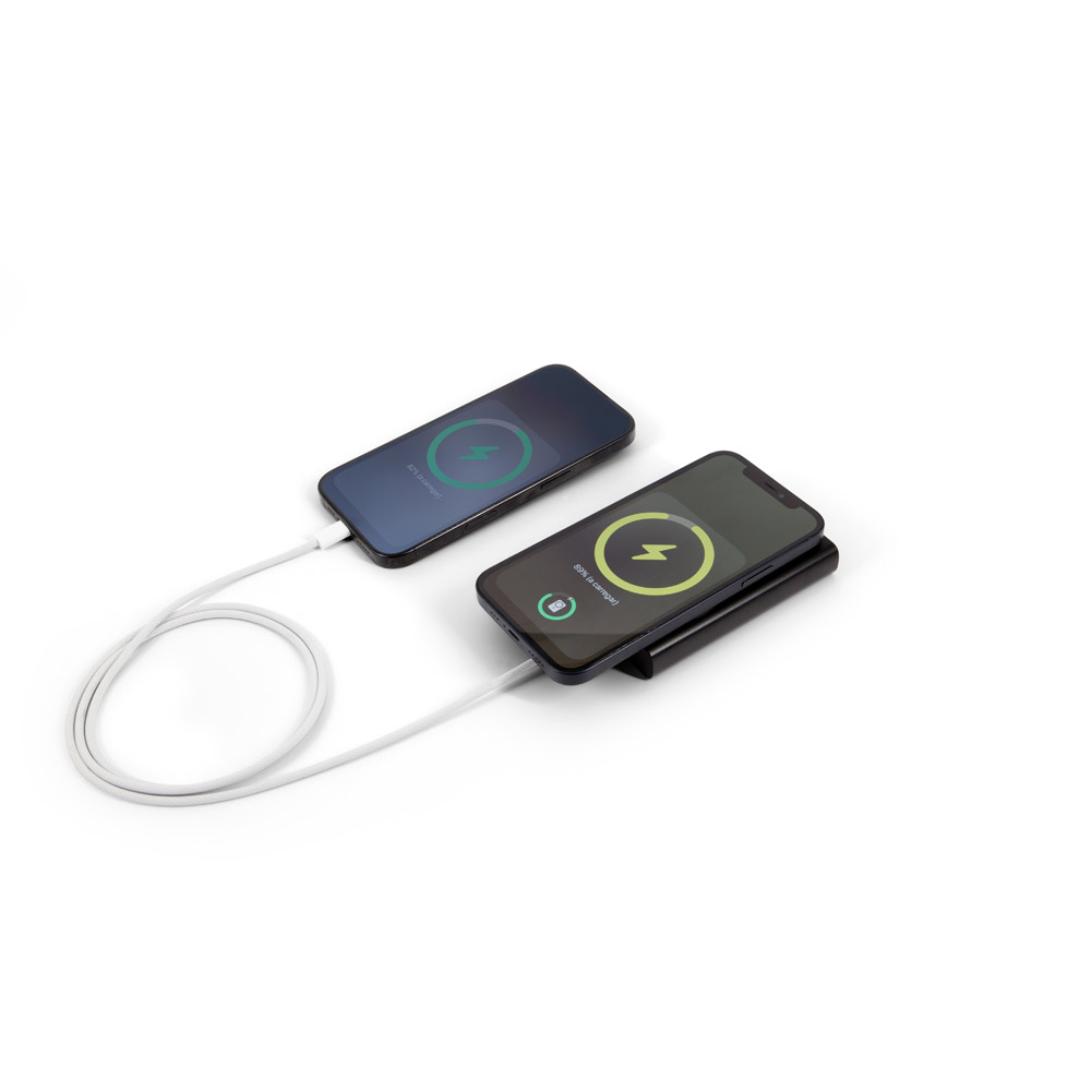 WRIGHT 10. Magnetic power bank with super-fast charging in recycled aluminum and recycled ABS 10'000 mAh