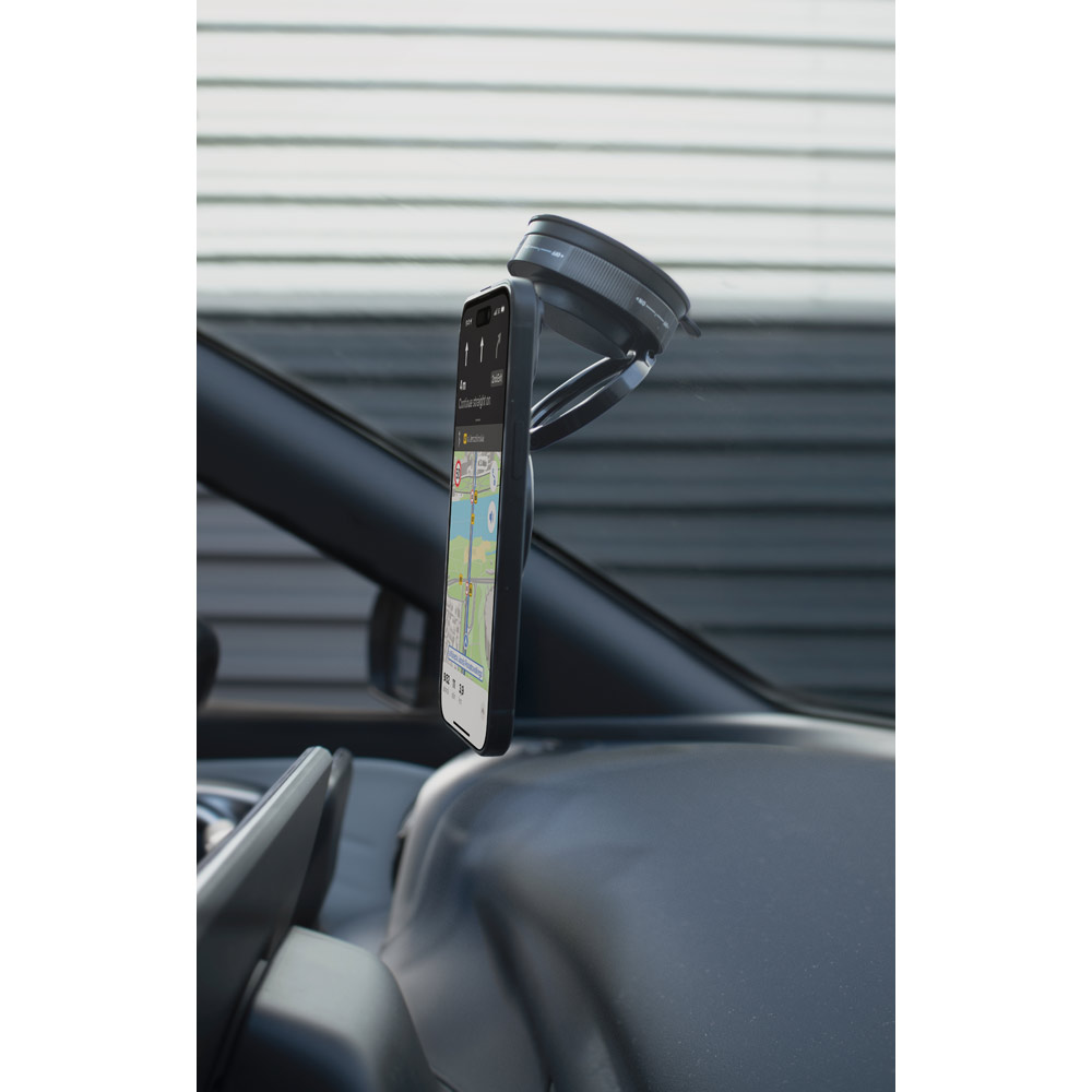 KEPLER. Magnetic mobile phone holder with vacuum attachment system for smooth and non-smooth surfaces (360º rotation)