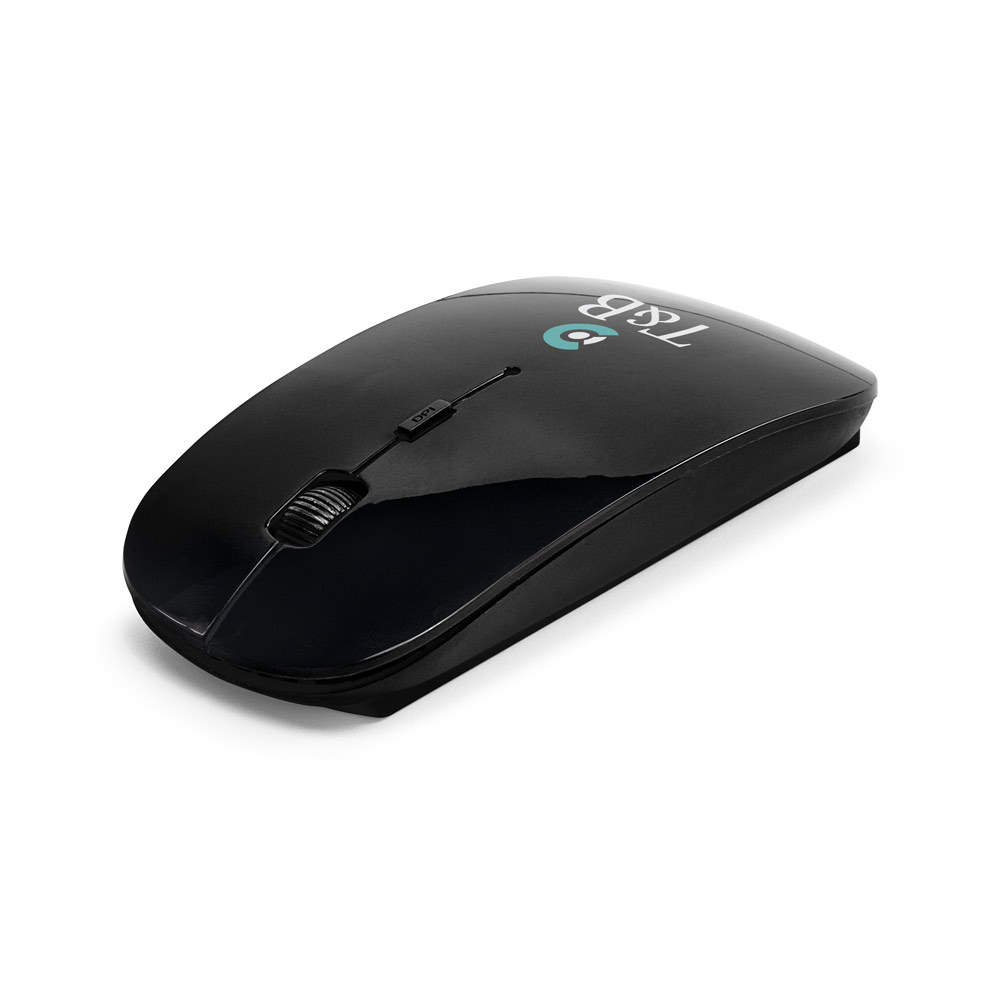 BLACKWELL. Battery-operated wireless mouse in recycled ABS (100% rABS)