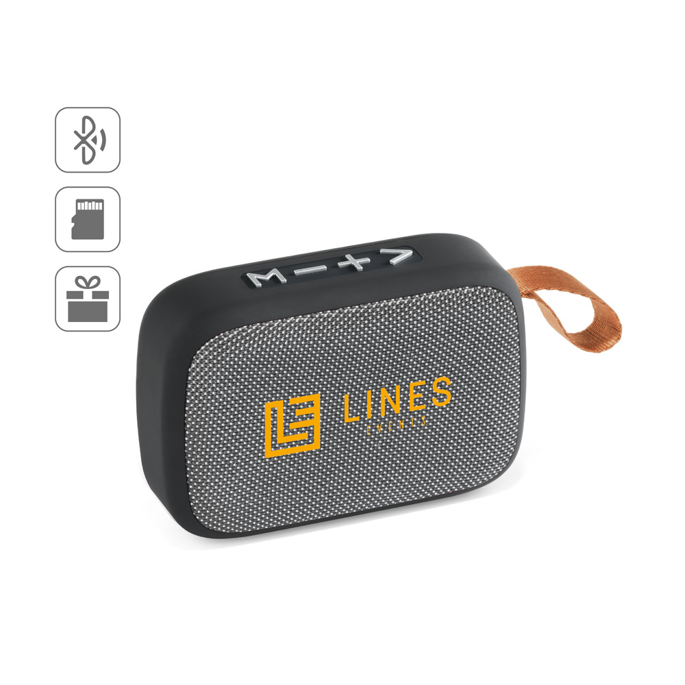 GANTE. Portable 3W speaker with 2h battery life in polyester and ABS