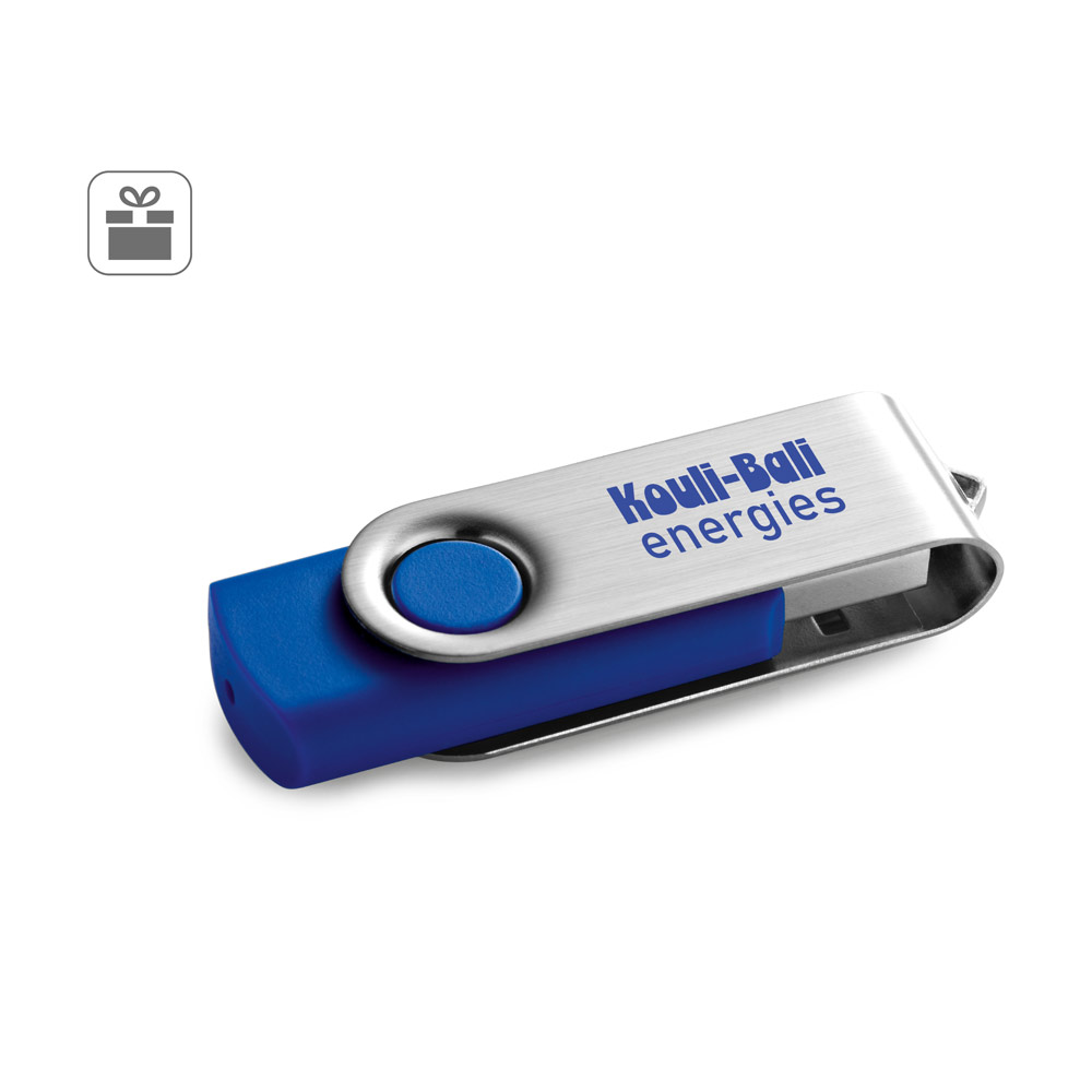 CLAUDIUS 32 GB. 32 GB USB flash drive with metal clip