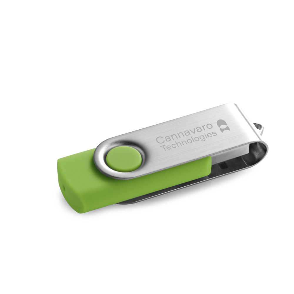 CLAUDIUS 8GB. 8 GB USB flash drive with metal clip