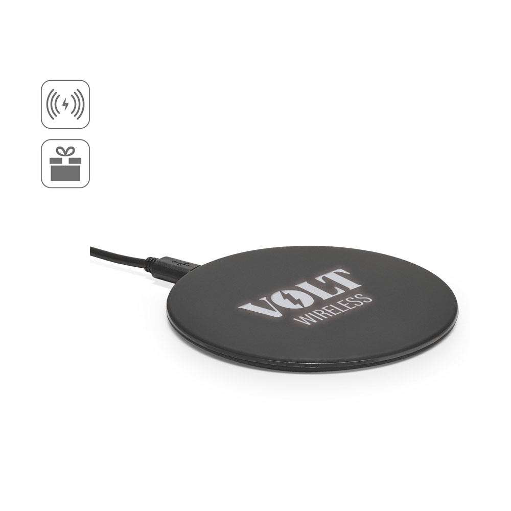 BURNELL. Superfast 10W wireless charger in ABS