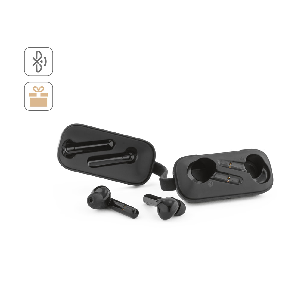 BOSON. Recycled ABS (100% rABS) wireless earphones with 3-hour battery life