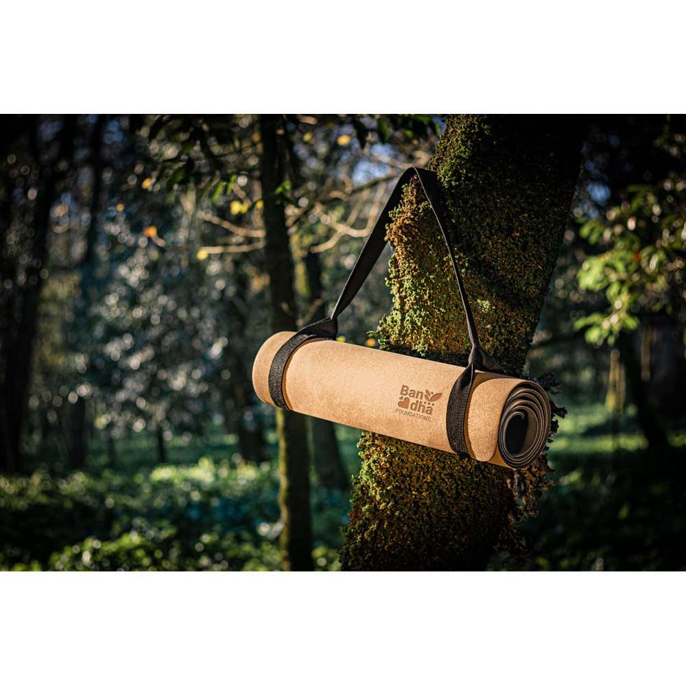 GERES. Exercise mat for yoga made of cork and TPE. Up to 3.7 mm thick