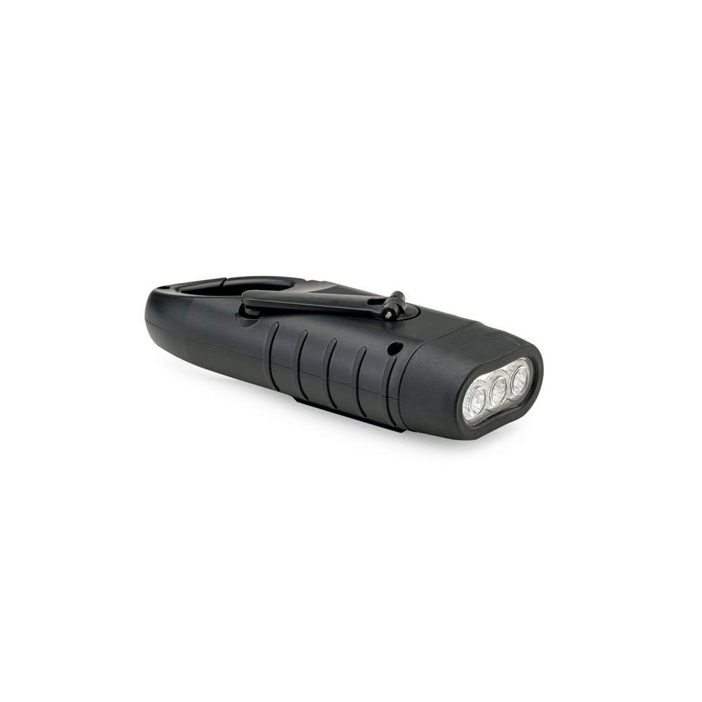 SOLARKY. Compact 0'5 W ABS torch with 3 white LEDs with 90 lumens