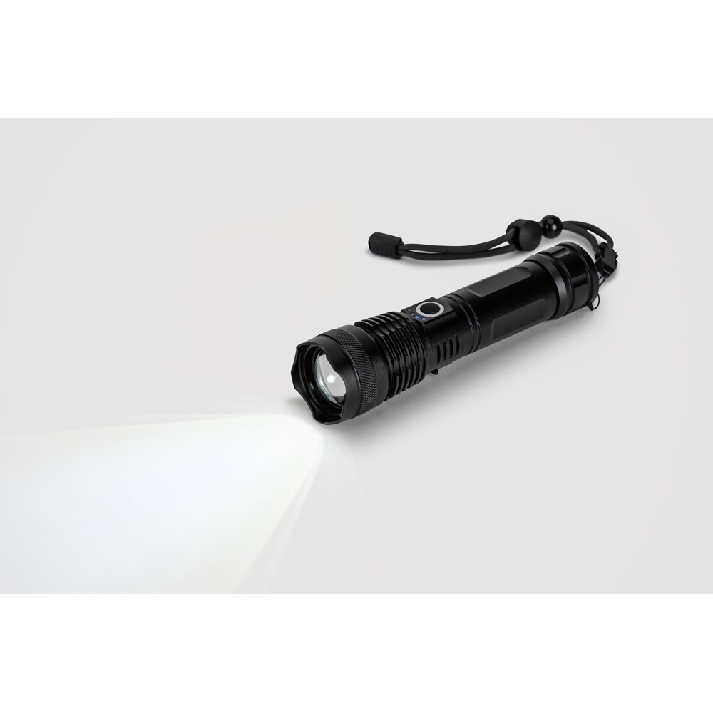 YVIAN. Rechargeable 10 W torch made from aluminium (100% rAL)