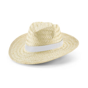 EDWARD RIB. Natural straw hat with sublimated elastic band