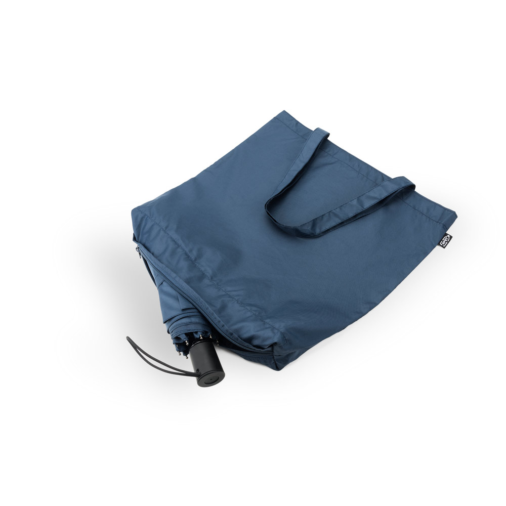 SKYLAR. 2-in-1 umbrella with recycled polyester shopping bag included