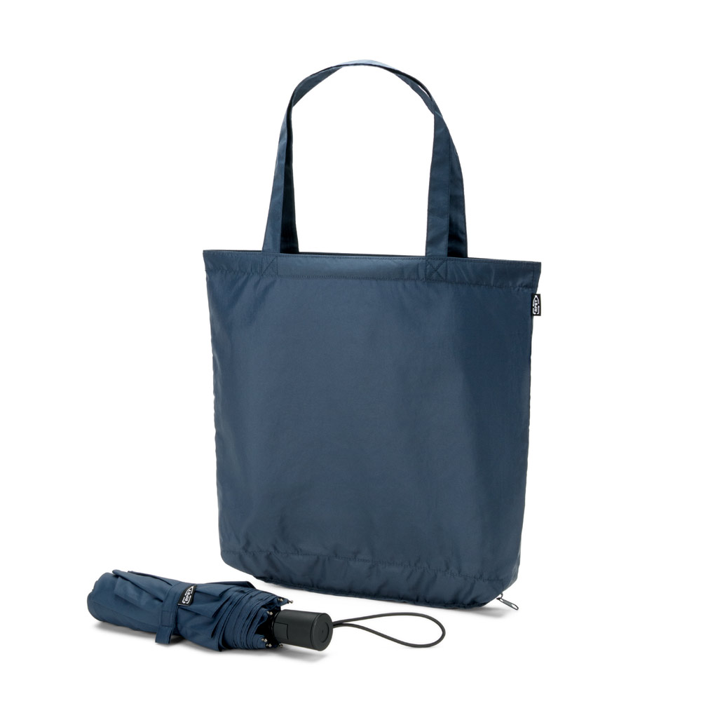 SKYLAR. 2-in-1 umbrella with recycled polyester shopping bag included