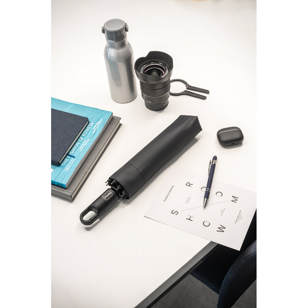 GUSTAVO. Recycled polyester (100% rPET) 190T pongee umbrella with automatic opening and closing