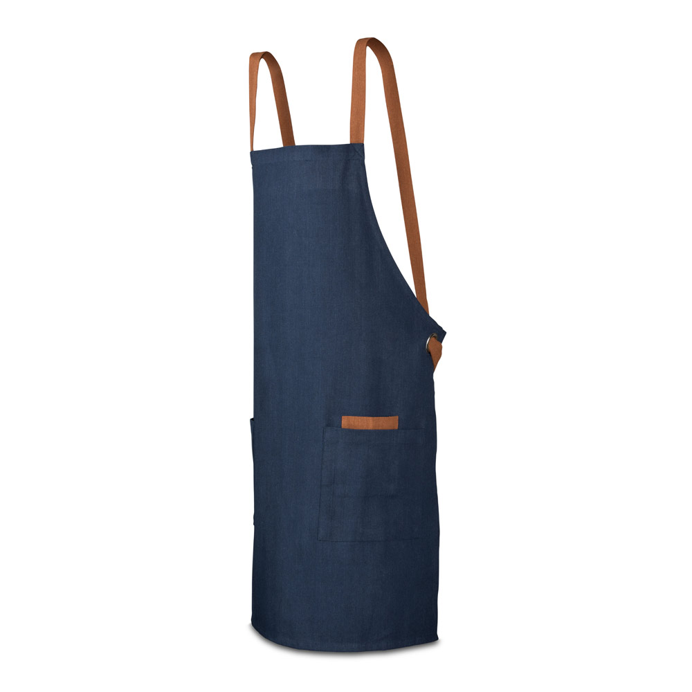 CARDAMOM. Cotton (80% recycled) and polyester (20% recycled) apron (220 g/m²)
