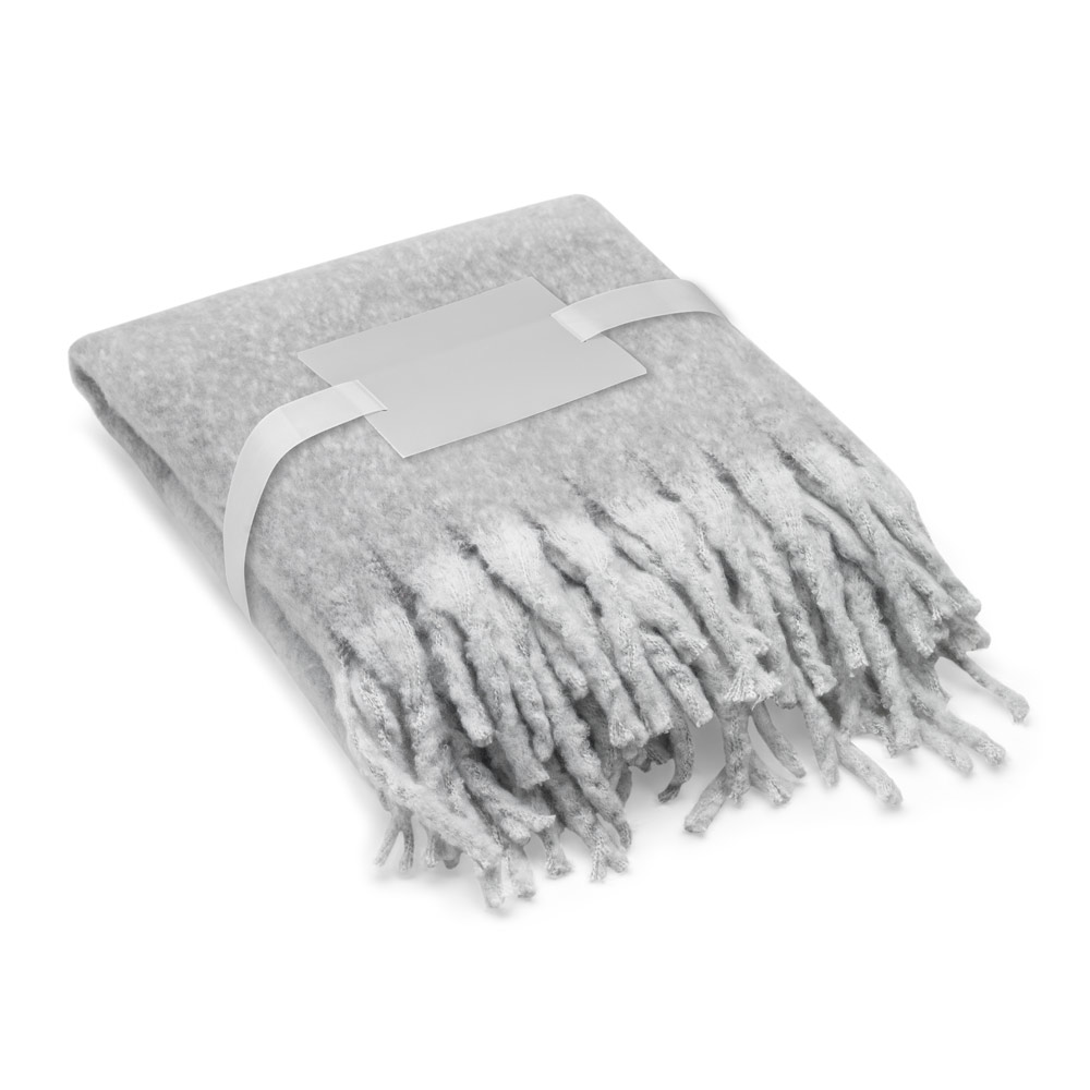 COMFY. Blanket in recycled polyester (100% rPET) (300 g/m²), with a mohair feel