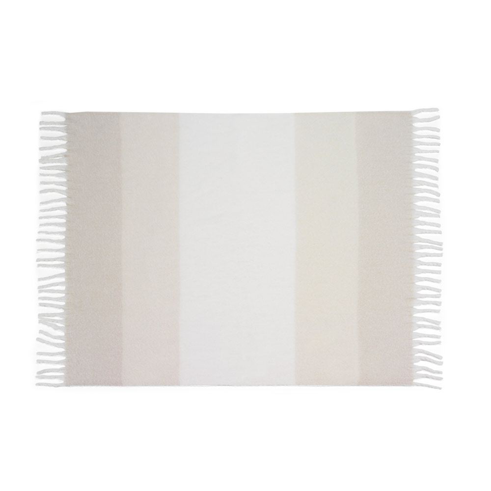 COMFY. Blanket in recycled polyester (100% rPET) (300 g/m²), with a mohair feel