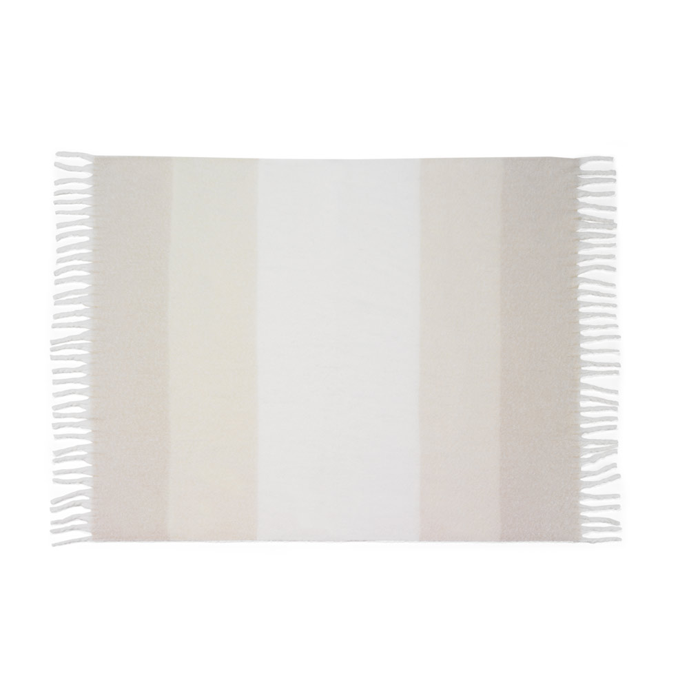 COMFY. Blanket in recycled polyester (100% rPET) (300 g/m²), with a mohair feel