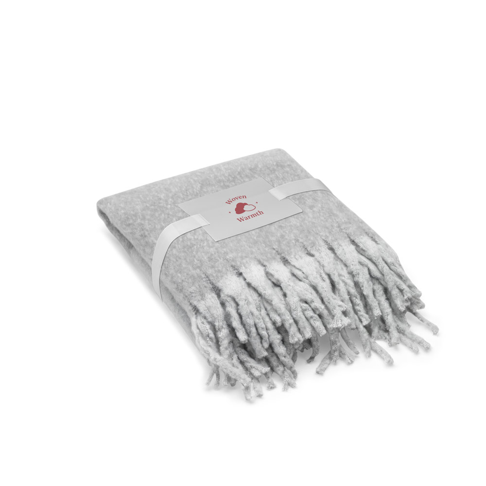 COMFY. Blanket in recycled polyester (100% rPET) (300 g/m²), with a mohair feel
