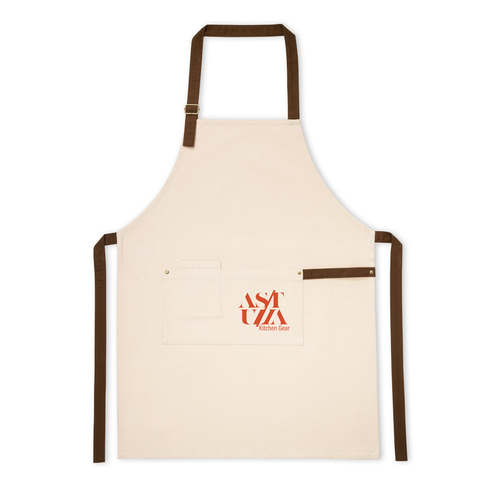 HOLM. 100% cotton canvas apron (320 g/m²) with metal details