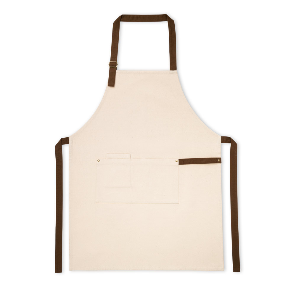 HOLM. 100% cotton canvas apron (320 g/m²) with metal details