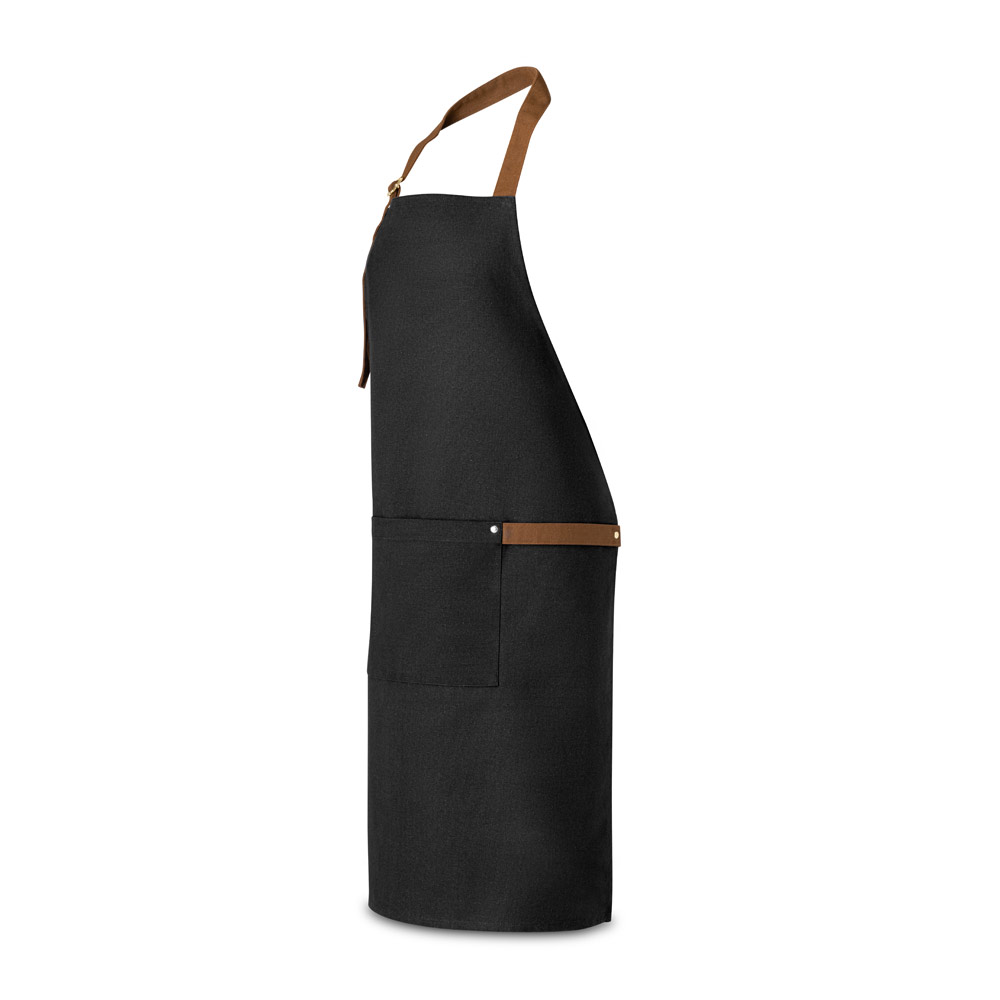 VESPER. 100% cotton canvas apron (300 g/m²) with metal details