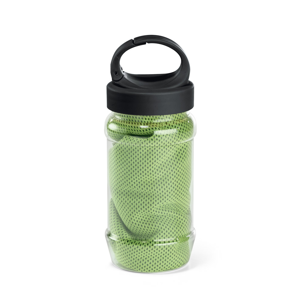 ARTX PLUS. Set with a PP and PET bottle and a polyamide and polyester sports towel